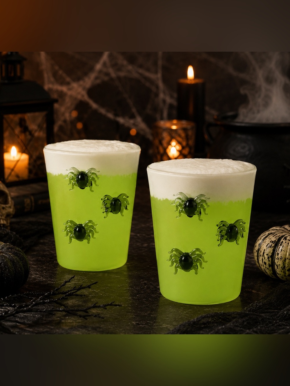 NEW Anthropologie 3D Halloween Icon Juice Glass, Spider, Set of 2 🕷️ 🕷️